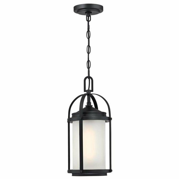 Brightbomb Matte Black Finish Frosted Glass Pendant BR3281855